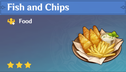 Genshin Impact - How to Get Fish and Chips and Effects
