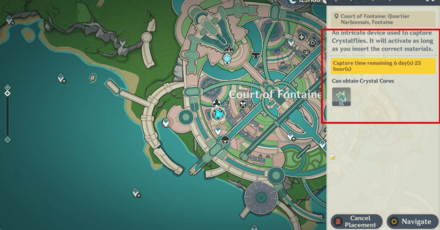 Genshin - How to Use Crystalfly Trap - Wait for 7 days