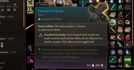 Daredevil Gloves - Baldur