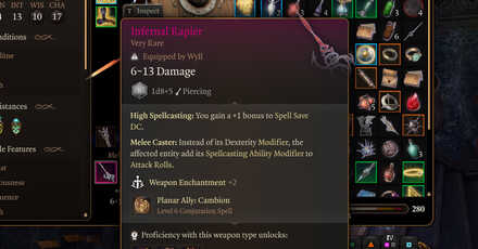 Infernal Rapier - Baldur