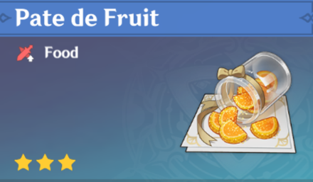 Genshin Impact - How to Get Pate de Fruit and Effects