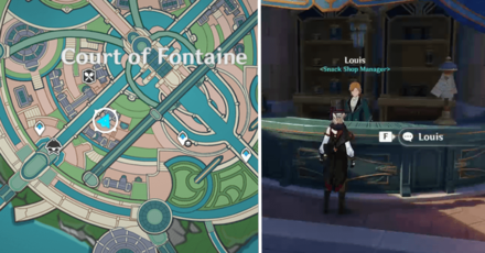 Genshin - Louis Snack Shop Manager Location