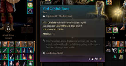 Vital Conduit Boots - Baldur