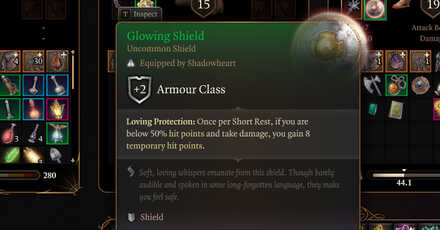 Glowing Shield - Baldur