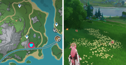 Genshin Impact - Viridian Fantail Pigeon Location 1