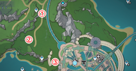 Genshin - Efficacy Testing Simulation Day 1 Map