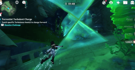 Genshin Impact - Slide Through Special Obstacles