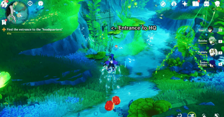 Genshin Impact When All Return to the Waters Walkthrough - Find a way to get underwater