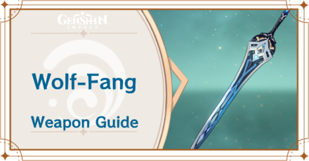 Genshin Impact - Wolf-Fang Sword