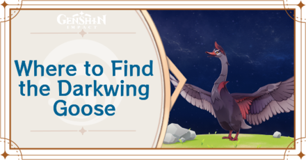 Genshin Impact - Where to Find Darkwing Goose and Basic Information