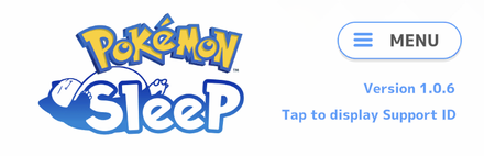 Pokemon Sleep - Tap to Display Support ID