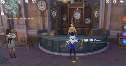 Genshin - Go to Caron and Speak with him