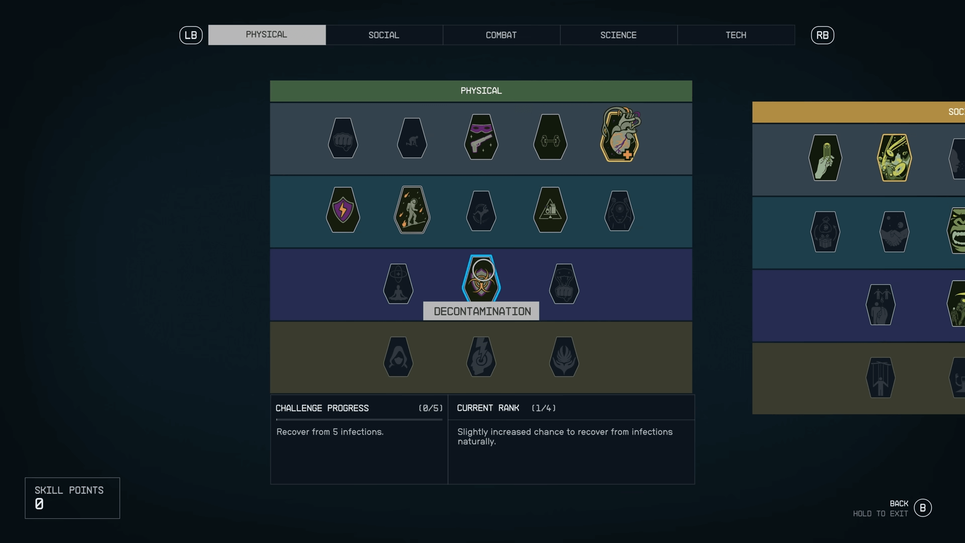 Starfield - Physical Skill Tree