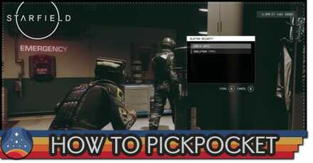 Starfield - How to Pickpocket