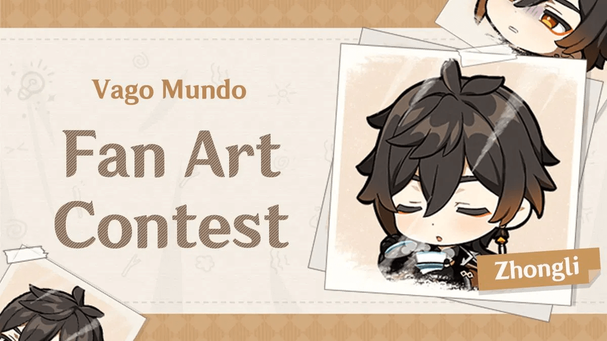 Genshin Impact - Vago Mundo Zhongli Fan Art Contest