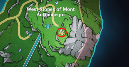 Genshin - Radiant Spincrystal 107 Map