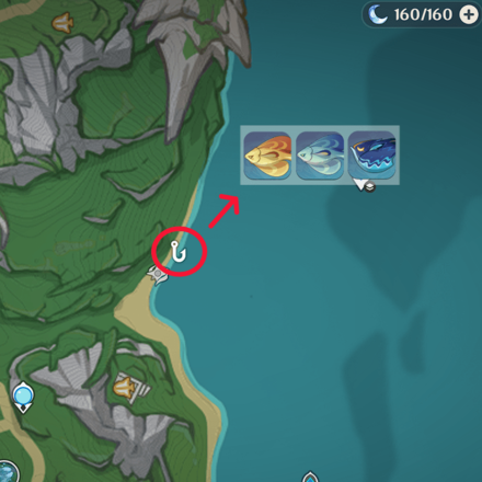 Genshin - Elynas Eastern Shoal Fishing Spot