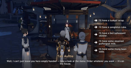 Honkai Star Rail - Back in Business 1 - Tall Auntie Snack Choices for Bailu