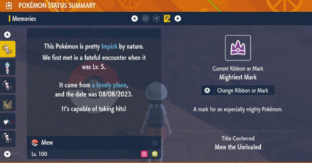 Pokemon SV - Mightiest Mew