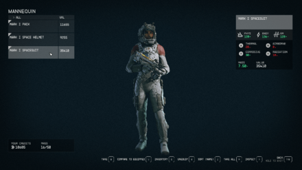 Starfield - Mark I Spacesuit, Helmet, and Pack