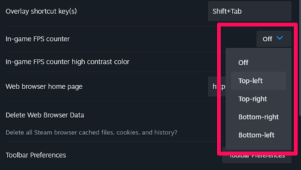 Starfield - Select FPS Counter Position