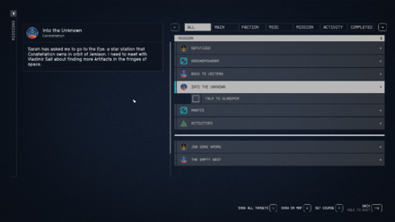 Starfield - Check Your Mission Objective