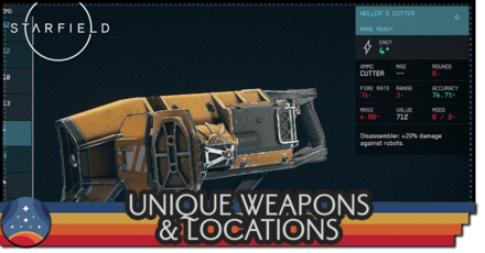 Starfield - All Unique Weapon Locations