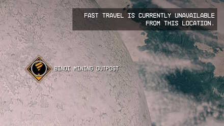 Starfield - Cannot Fast Travel from Location