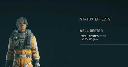 Starfield - Well Rested Effect