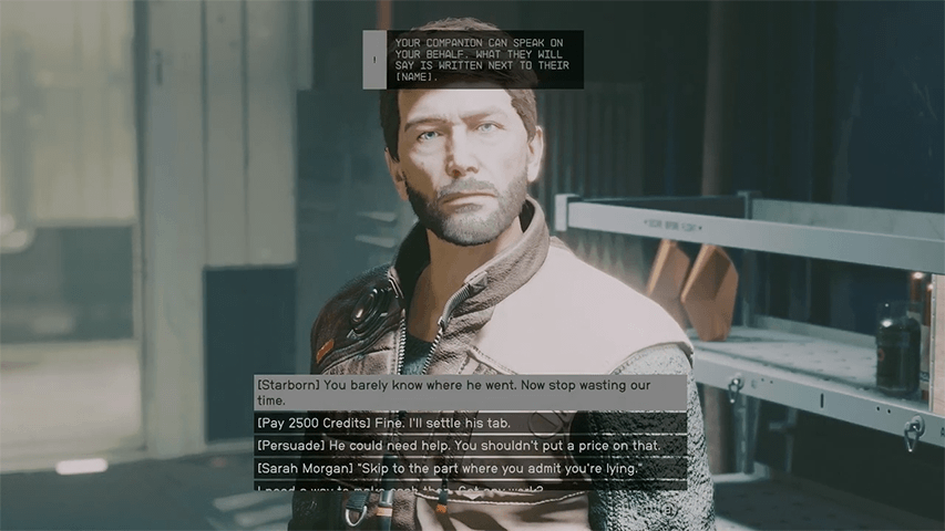 Starfield - Starborn Dialogue Options
