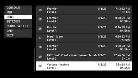Starfield - Main Menu Load Screen