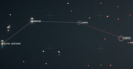 Starfield - Jaffa Star Map Overview