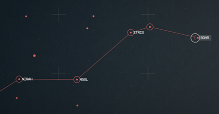 Starfield - Bohr Star Map Overview