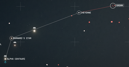 Starfield - Sagan Star Map Overview