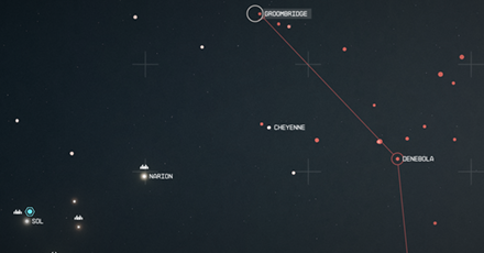 Starfield - Groombridge Star Map Overview