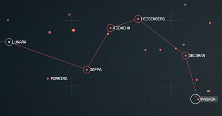 Starfield - Masada Star Map Overview