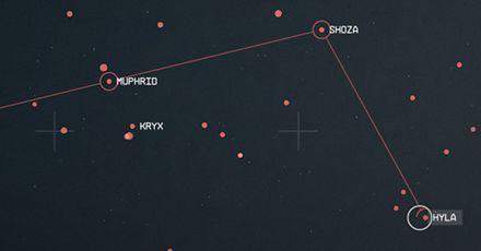 Starfield - Hyla Star Map Overview