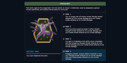 Starfield - Concealment Skill