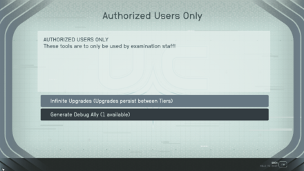 Starfield - Access Authorized Users Only function to get upgrades for all tiers