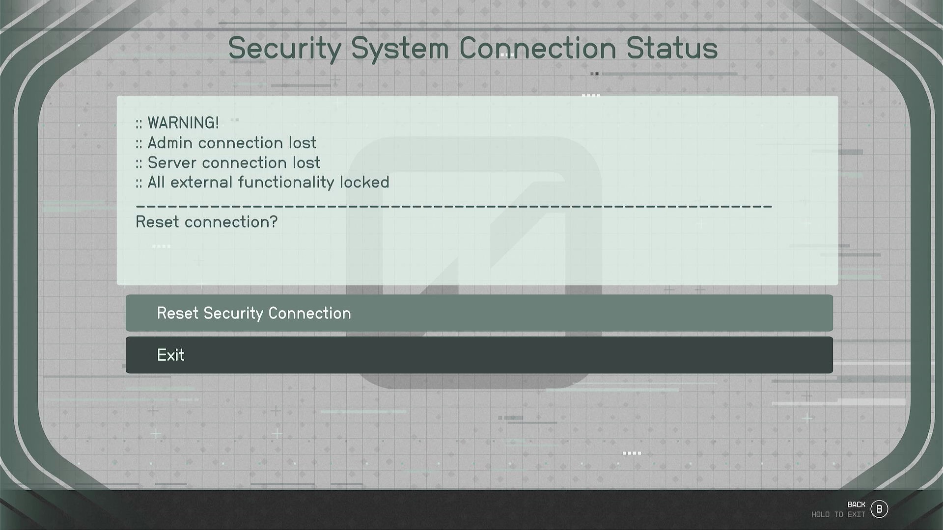 Starfield - Restore System Connection