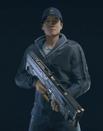 Starfield Blue Labor Jumpsuit ID