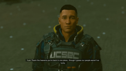 Starfield - Talk to Sergeant Yumi