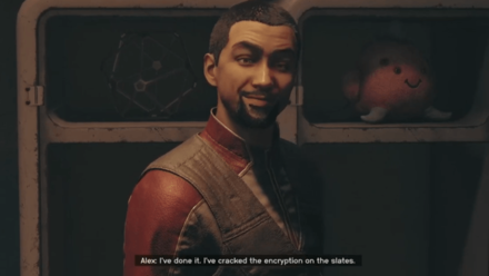 Starfield - Ranger Alex in the Debriefing