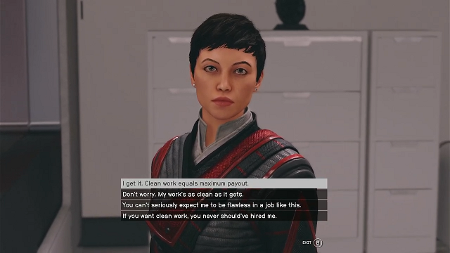 Starfield - getting the payment from Imogene