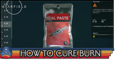 Starfield - How to Cure Burn Affliction