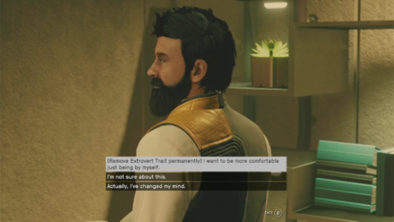 Starfield - Singh Extrovert Trait Removal