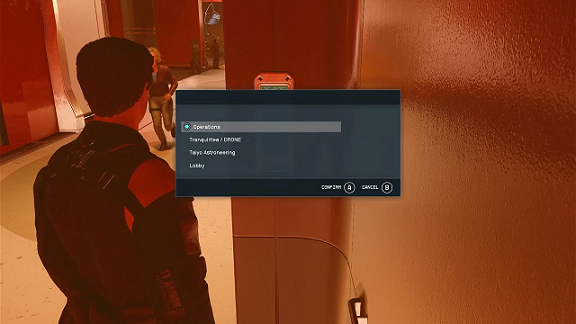 Starfield - elevator to Operations
