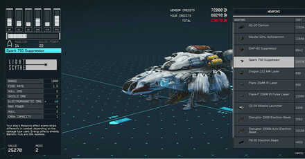 Starfield - EM Ship Weapons