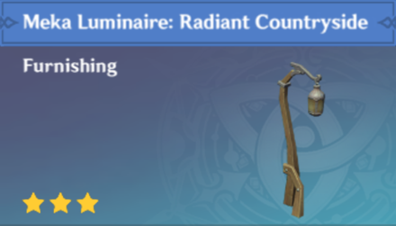 Genshin Impact - How to Get Meka Luminaire: Radiant Countryside Furnishing