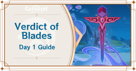 Genshin Impact - Verdict of Blades Day 1 Resolute Mettle Guide